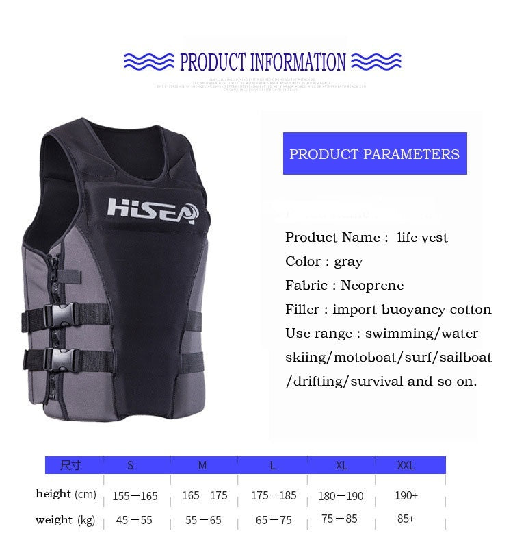 Sea fishing portable buoyancy vest